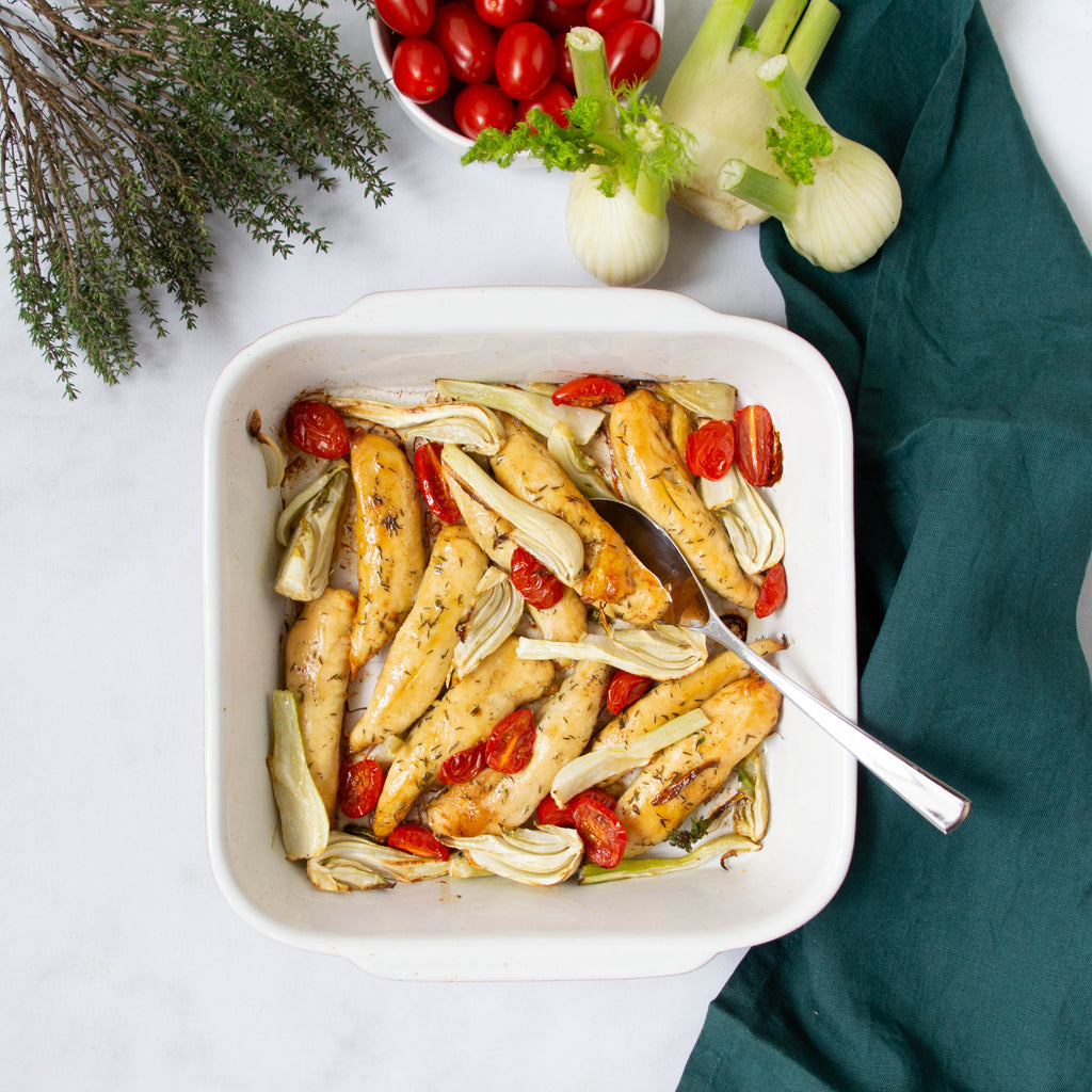 Filet de dinde rôti aux légumes d'été et riz parfumé